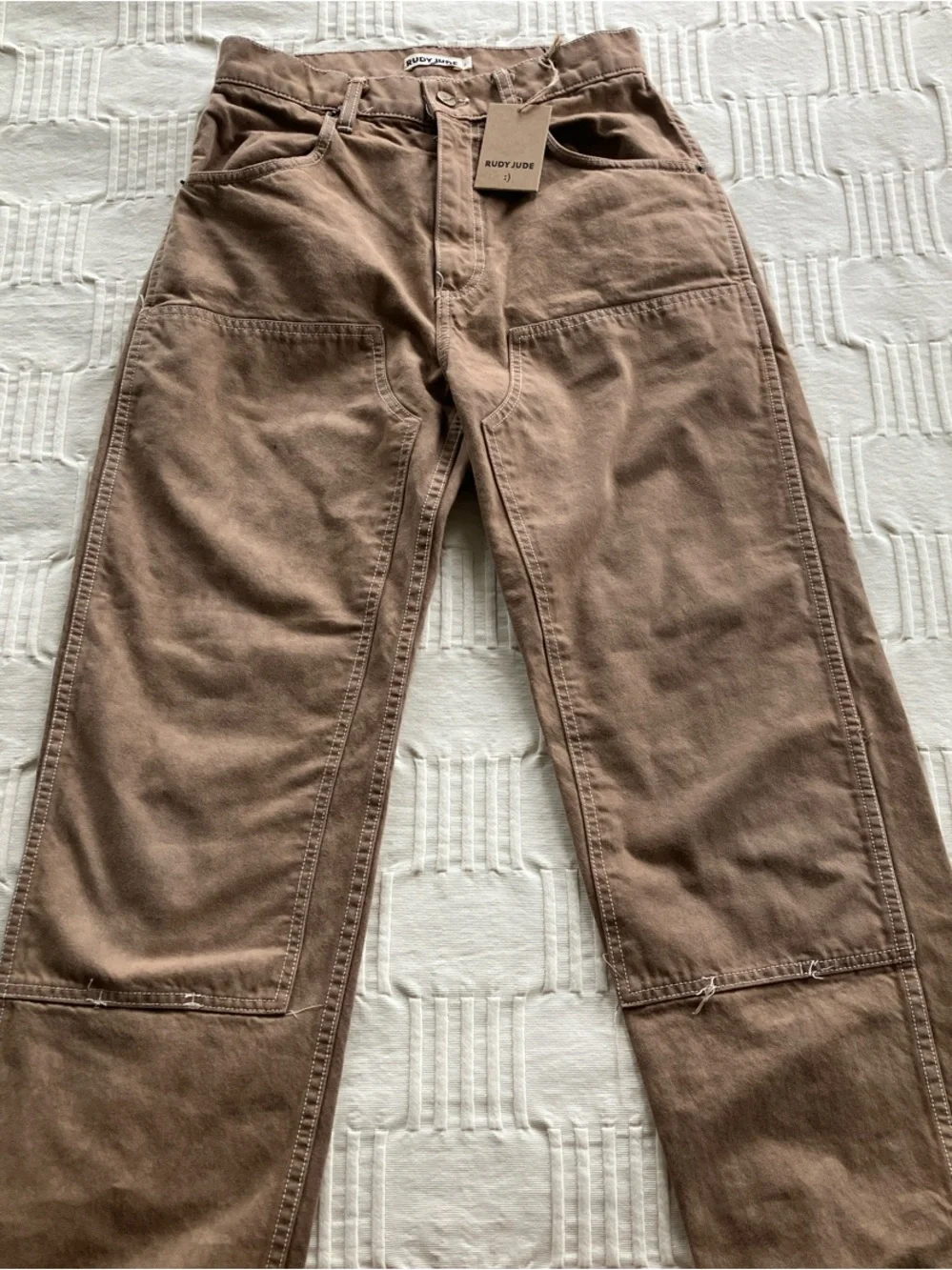 Rudy Jude Straight-Leg Pants in Warm Brown